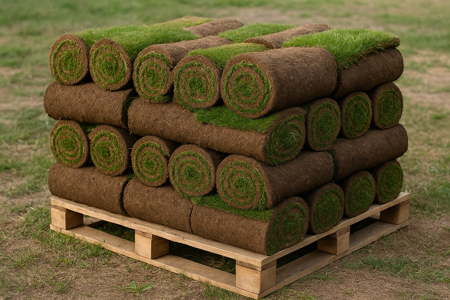 Sod on a pallet